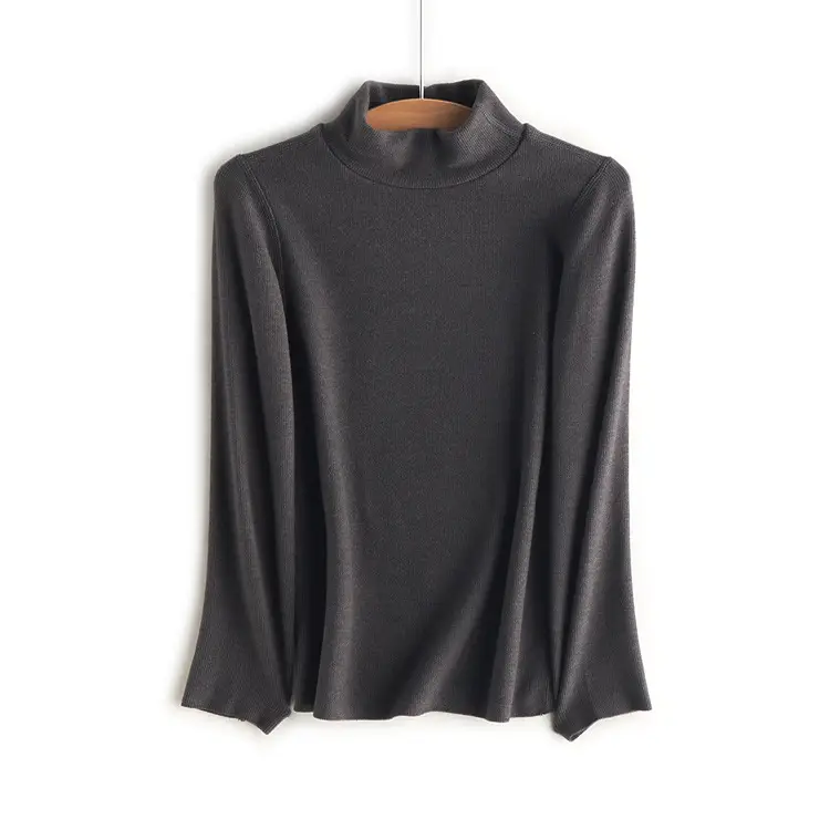 Derong Kids Long Sleeve Turtleneck Shirt Olive Green