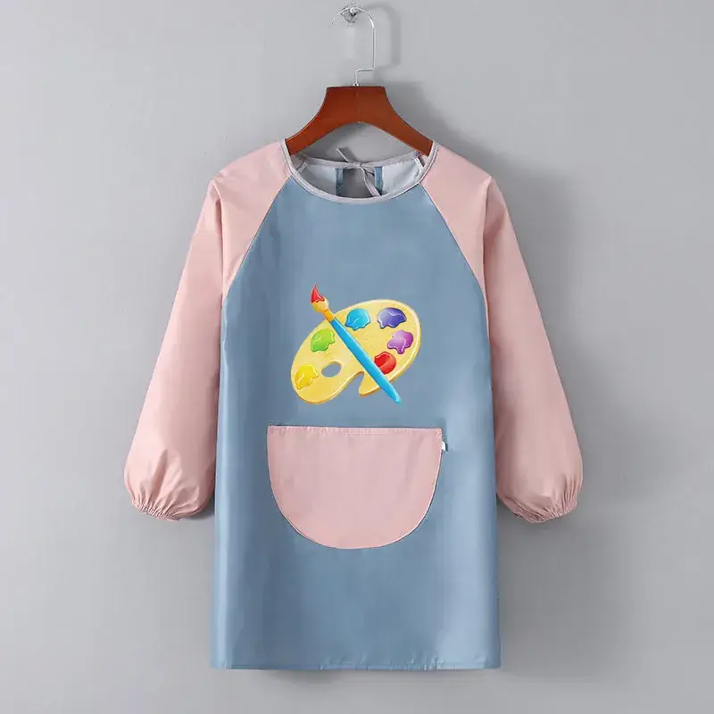 Children's Waterproof Apron Yellow Brown Fall Winter School - Image 17