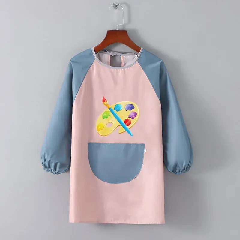 Children's Waterproof Apron Yellow Brown Fall Winter School - Image 18