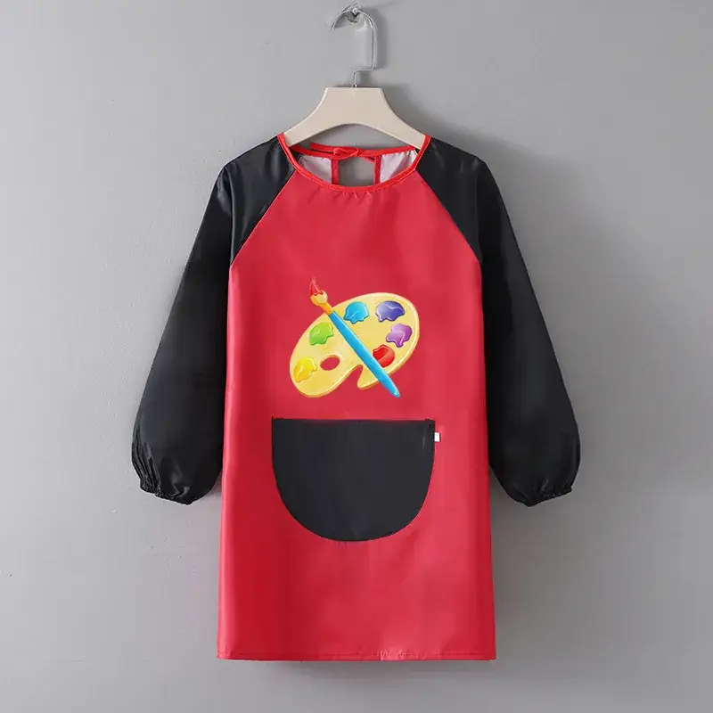 Children's Waterproof Apron Yellow Brown Fall Winter School - Image 19