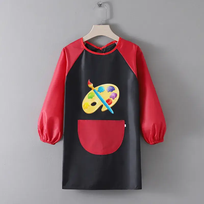 Children's Waterproof Apron Yellow Brown Fall Winter School - Image 20