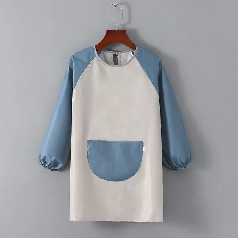 Children's Waterproof Apron Yellow Brown Fall Winter School - Image 4