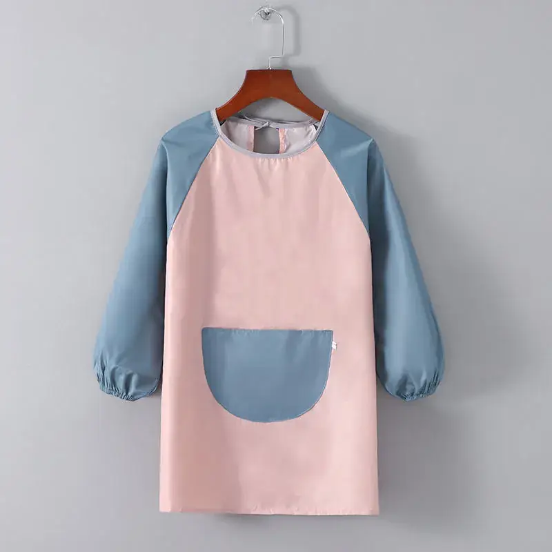 Children's Waterproof Apron Yellow Brown Fall Winter School - Image 8