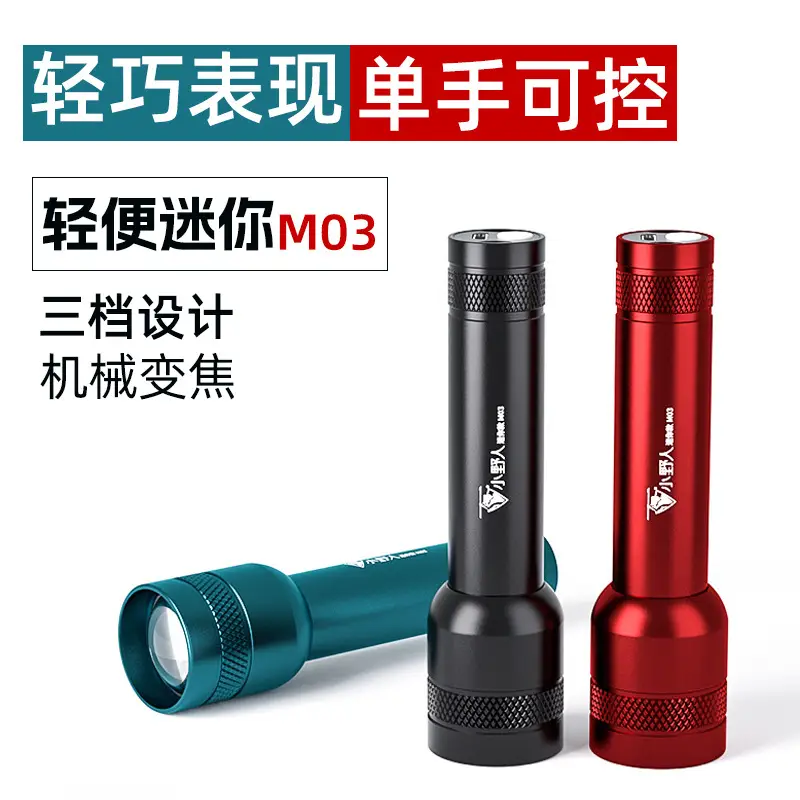 Aluminum LED Mini Flashlight with 3 Modes - Image 2