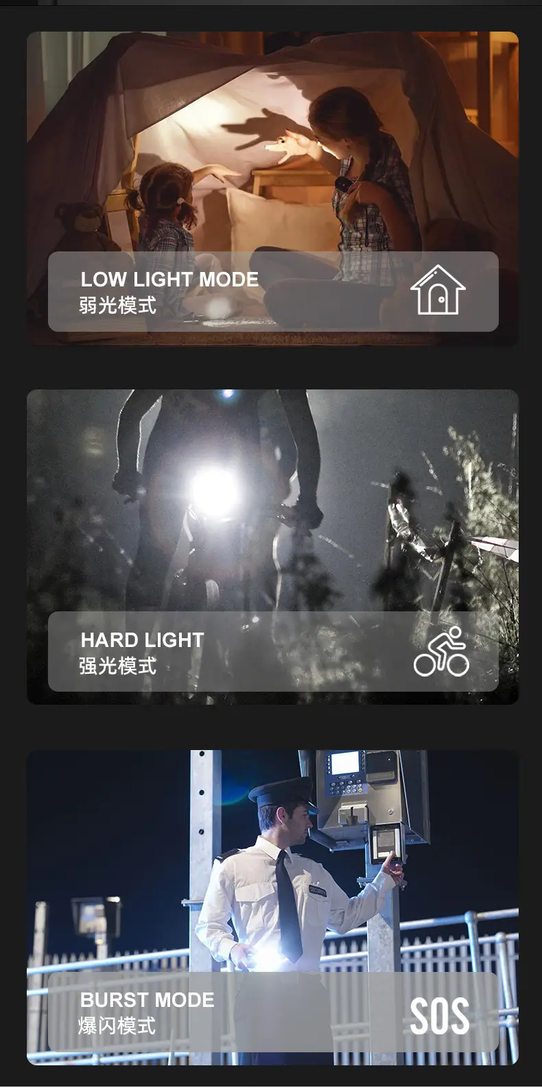 Aluminum LED Mini Flashlight with 3 Modes — feature 7