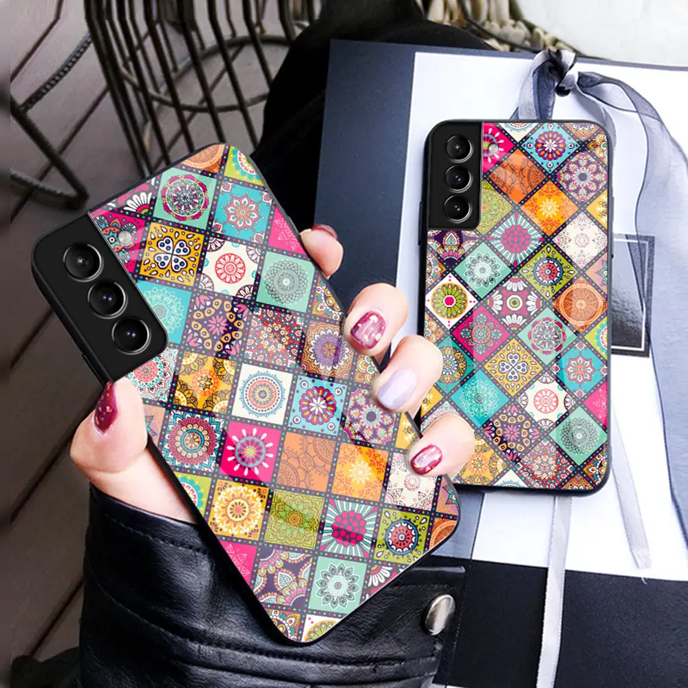 Samsung S25Fe Patterned Glass Mobile Case A56 Protective Cover - Image 4