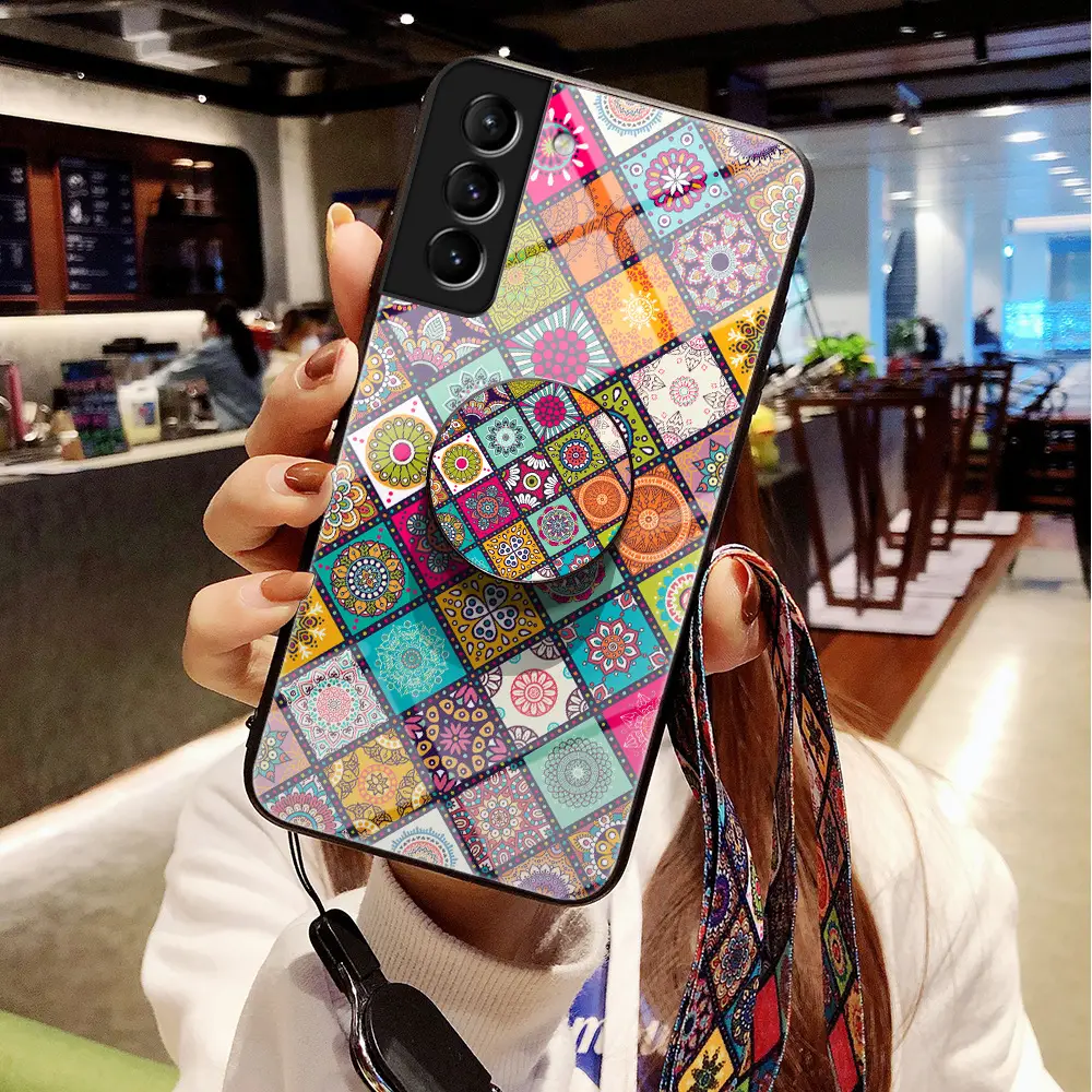 Samsung S25Fe Patterned Glass Mobile Case A56 Protective Cover - Image 7