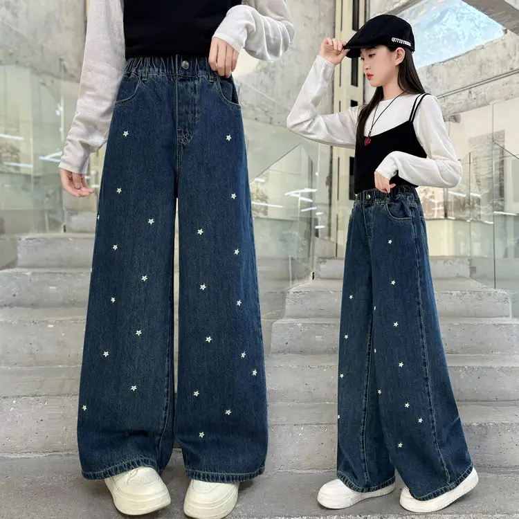 Girls Wide Leg Jeans Spring Autumn 2025 - Image 15