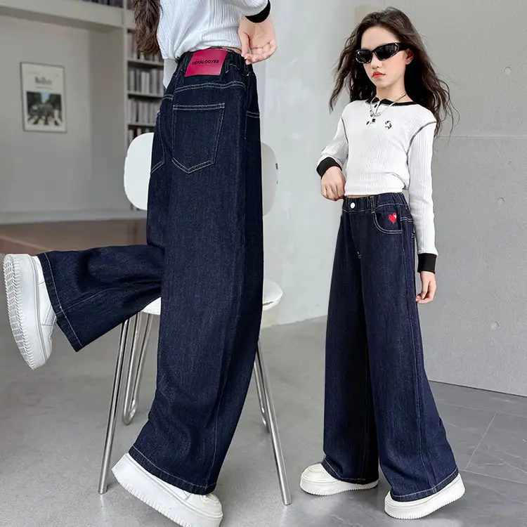 Girls Wide Leg Jeans Spring Autumn 2025 - Image 19