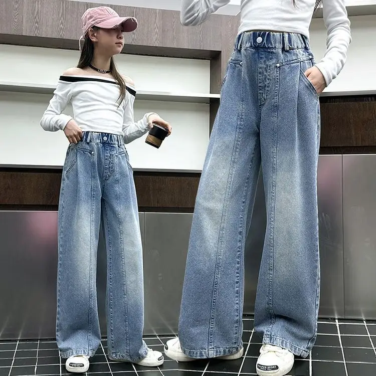 Girls Wide Leg Jeans Spring Autumn 2025 - Image 23
