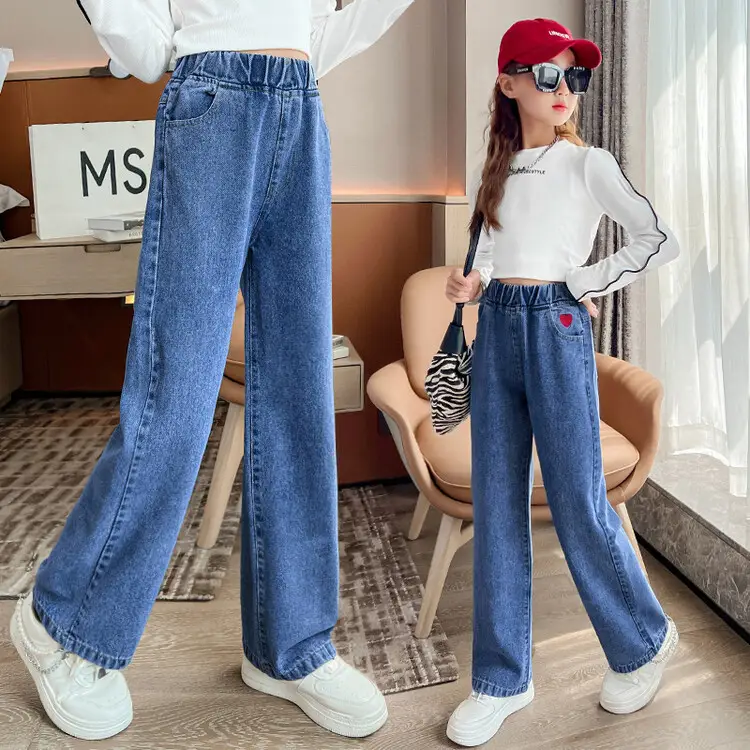 Girls Wide Leg Jeans Spring Autumn 2025 - Image 26