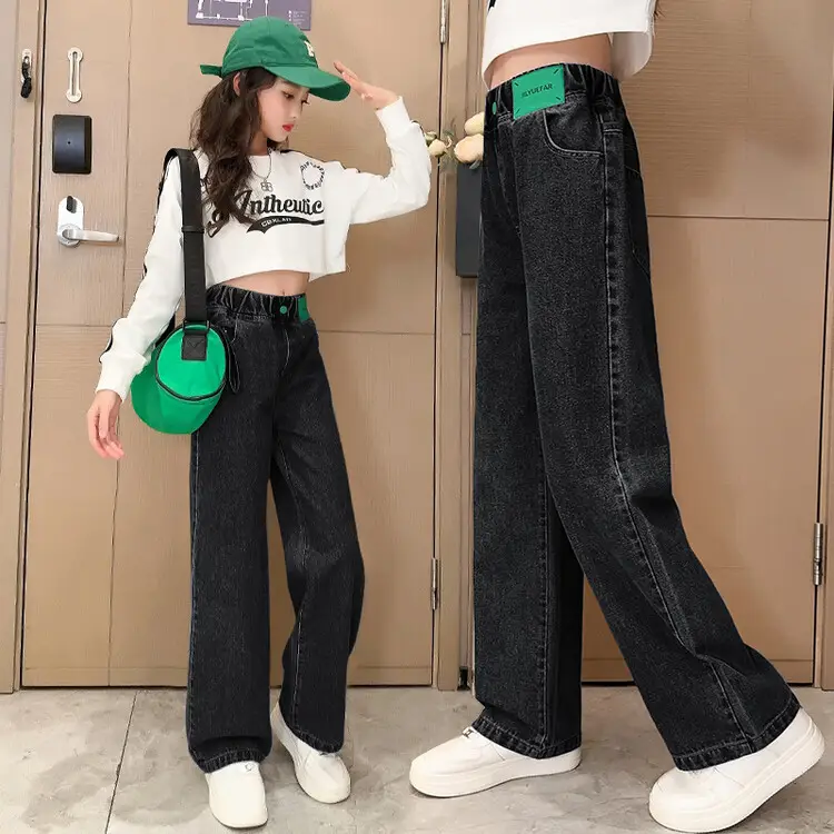 Girls Wide Leg Jeans Spring Autumn 2025 - Image 5