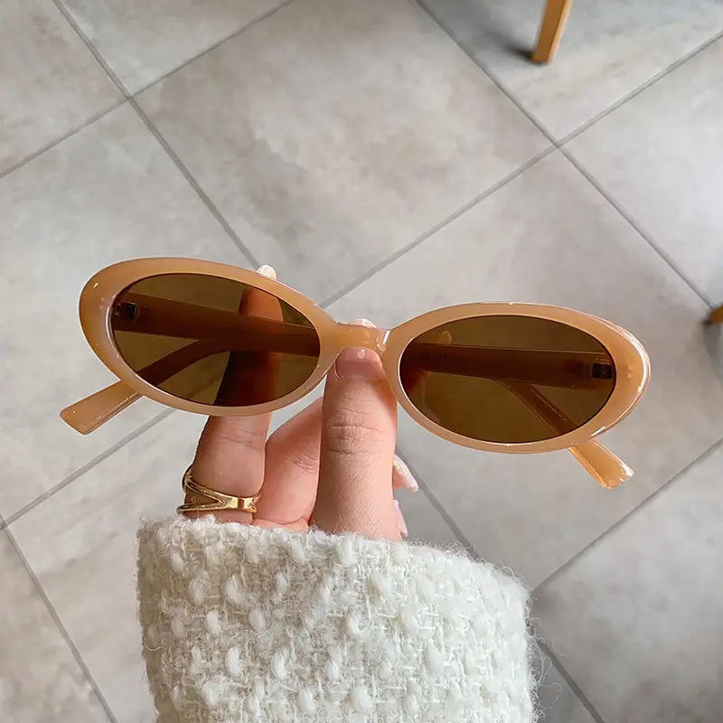 Qianai Oval Sunglasses European American 2023 - Image 3