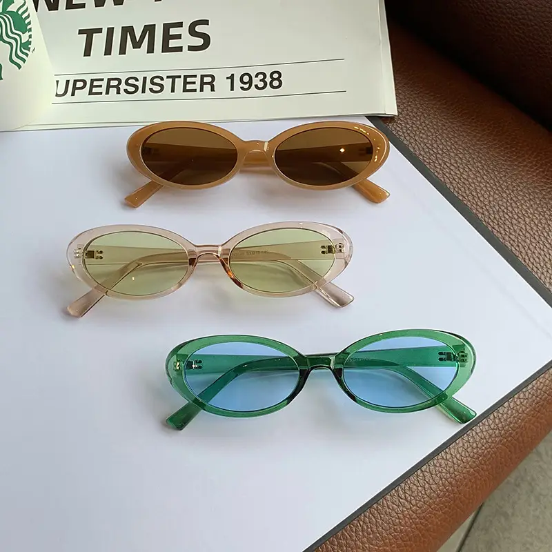 Qianai Oval Sunglasses European American 2023 - Image 8
