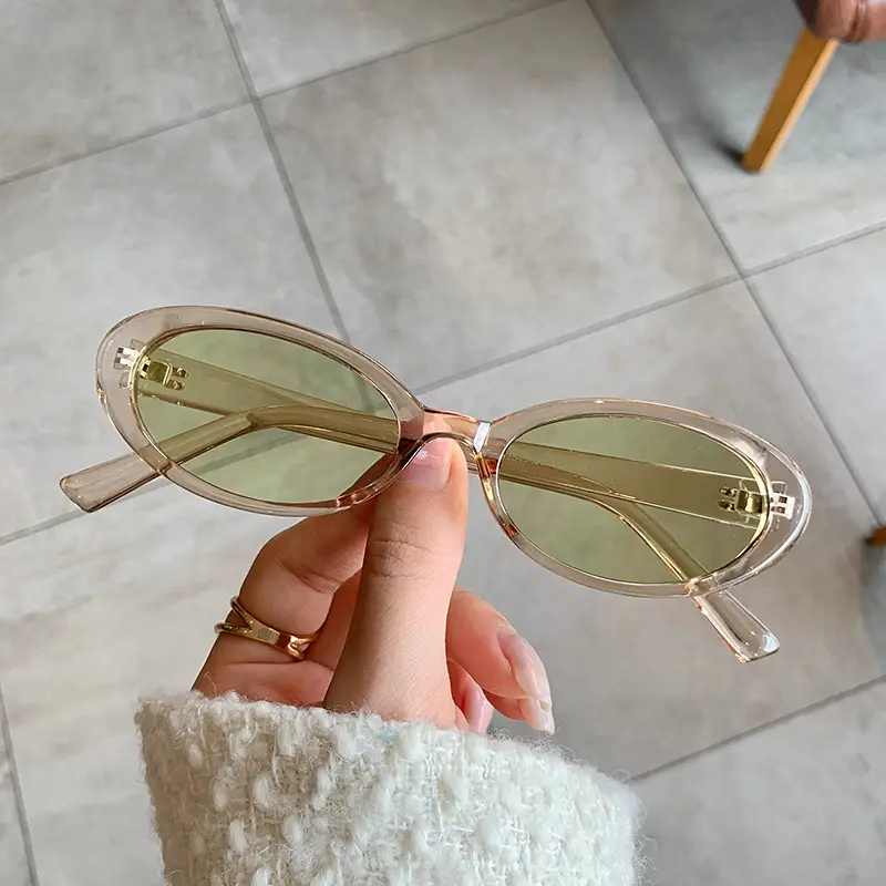 Qianai Oval Sunglasses European American 2023 - Image 4
