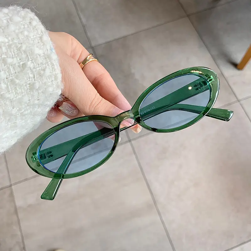 Qianai Oval Sunglasses European American 2023 - Image 5