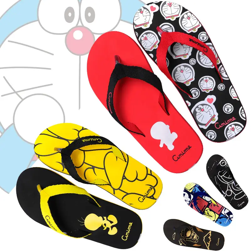 Captain America Cartoon Flip Flops for Men Women Shoes