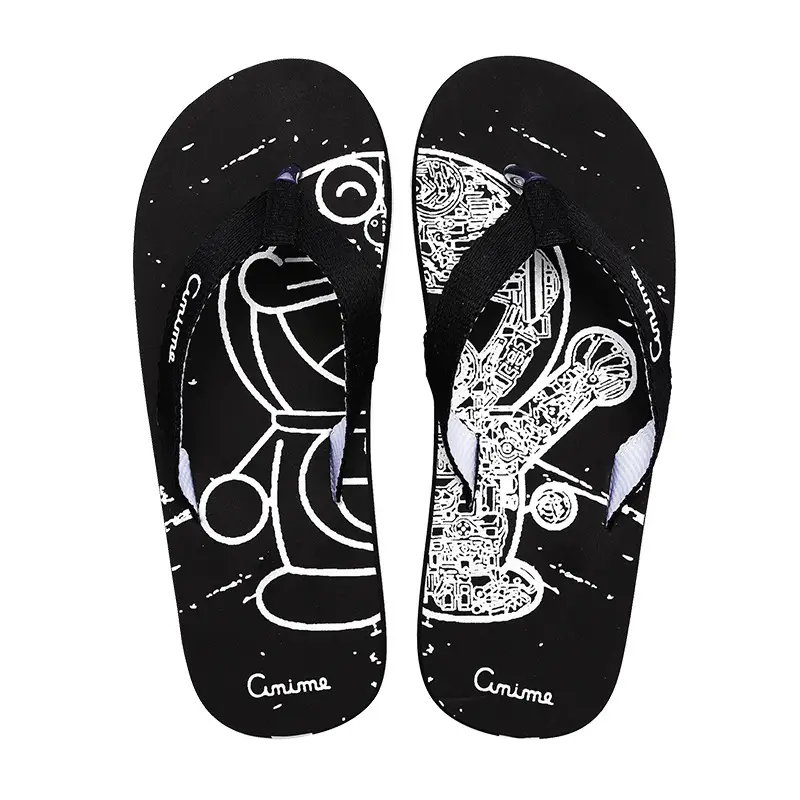 Captain America Cartoon Flip Flops for Men Women Shoes