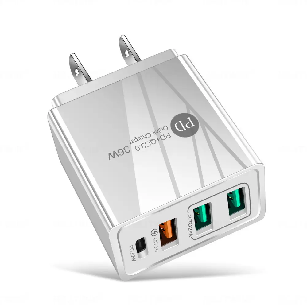 PD20W 3USB Charging Cable European American 4A - Image 3