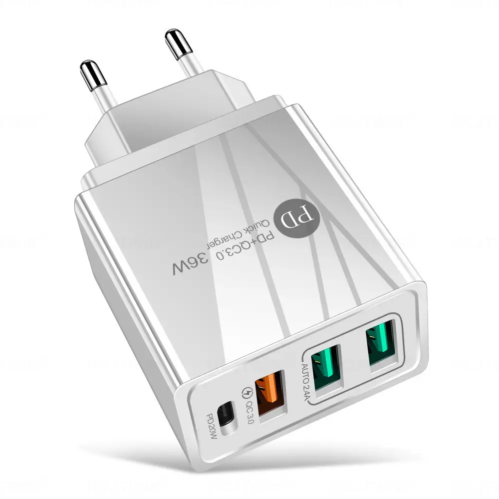 PD20W 3USB Charging Cable European American 4A - Image 4