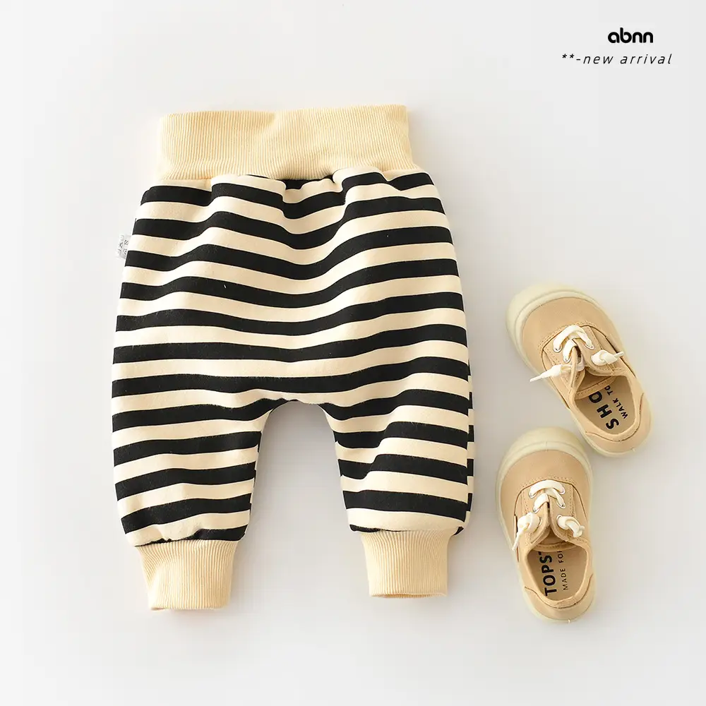 2024 Winter Striped Leggings for Kids High Waist - Image 5