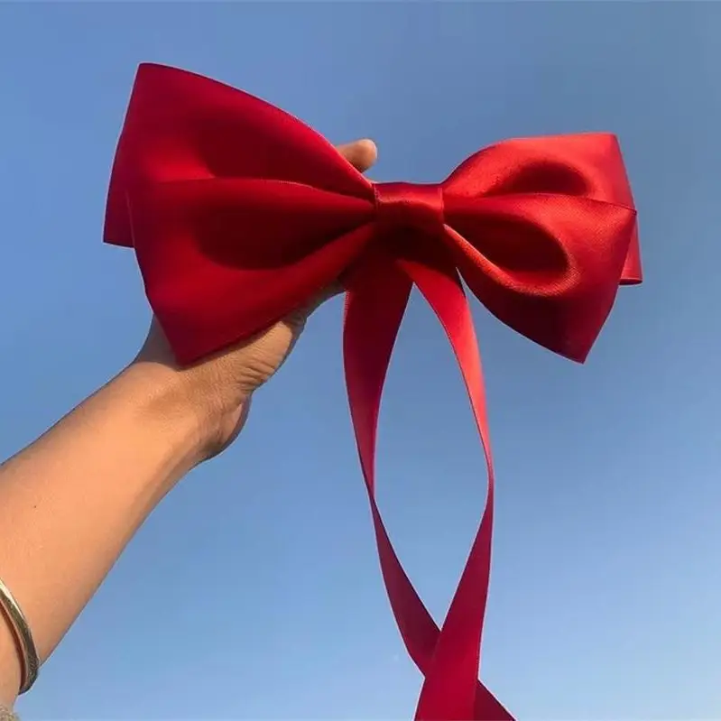 Red Bow Headwear for Women Summer Hairpin - Image 6