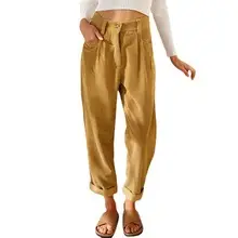 Sexy Slim Pencil Pants for Women Mid Waist Stretch PU Leather — feature 21