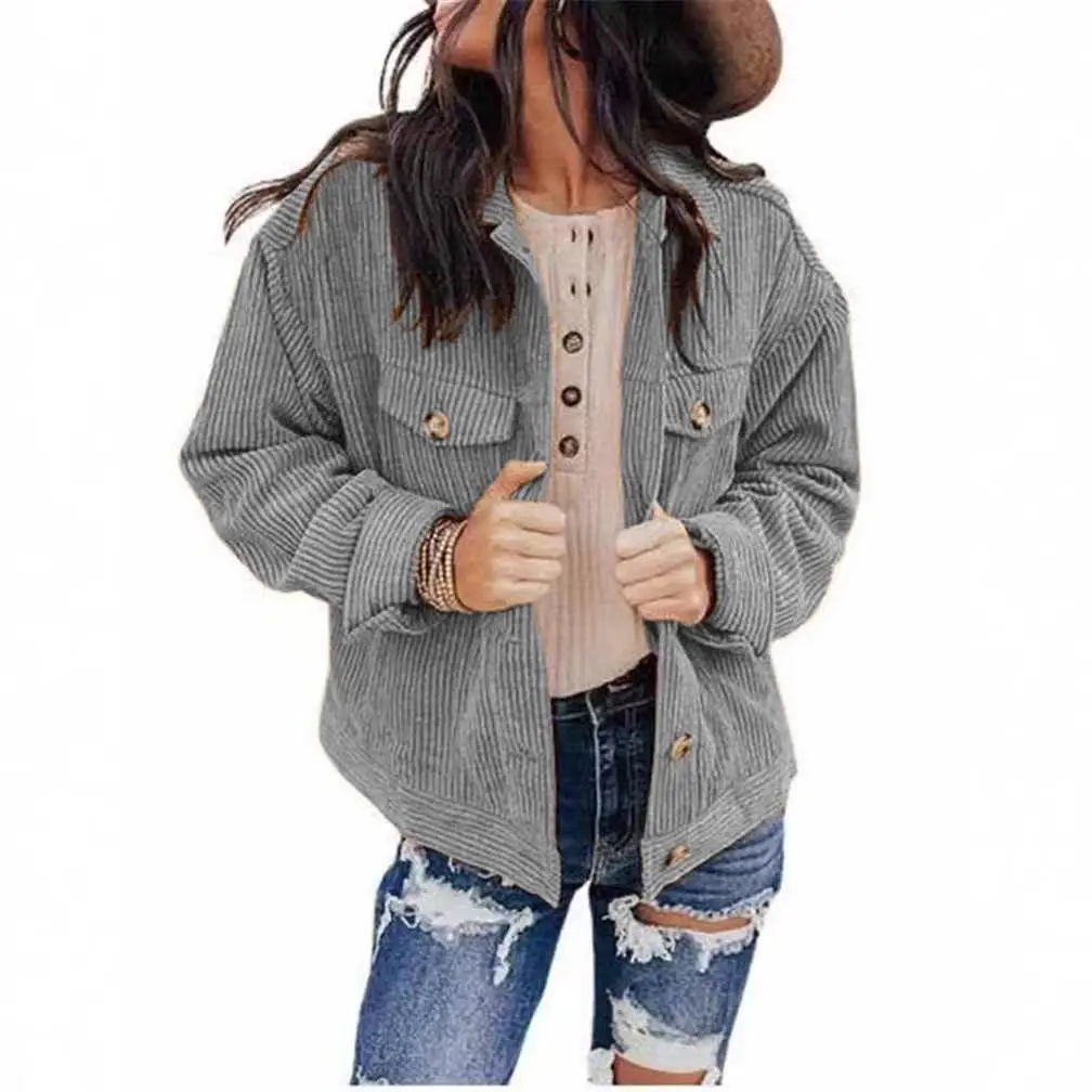 Women's Blue Cardigan Jacket 2022 Winter Casual Wear - Image 13