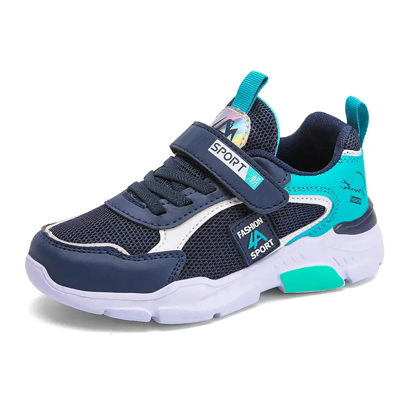 Kids Sports Shoes Blue Teal Mid School Casual