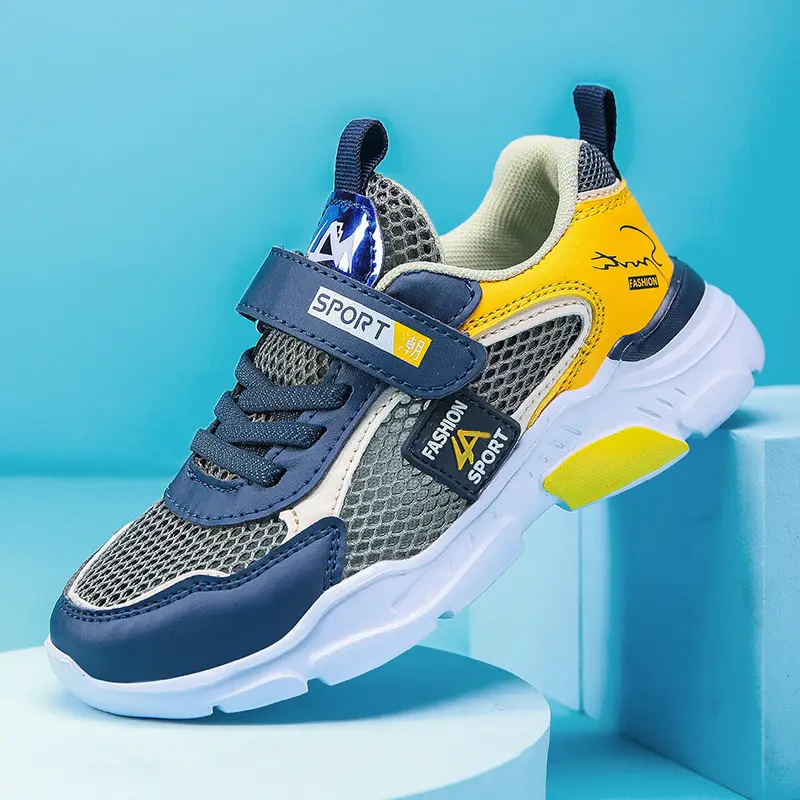 Kids Sports Shoes Blue Teal Mid School Casual