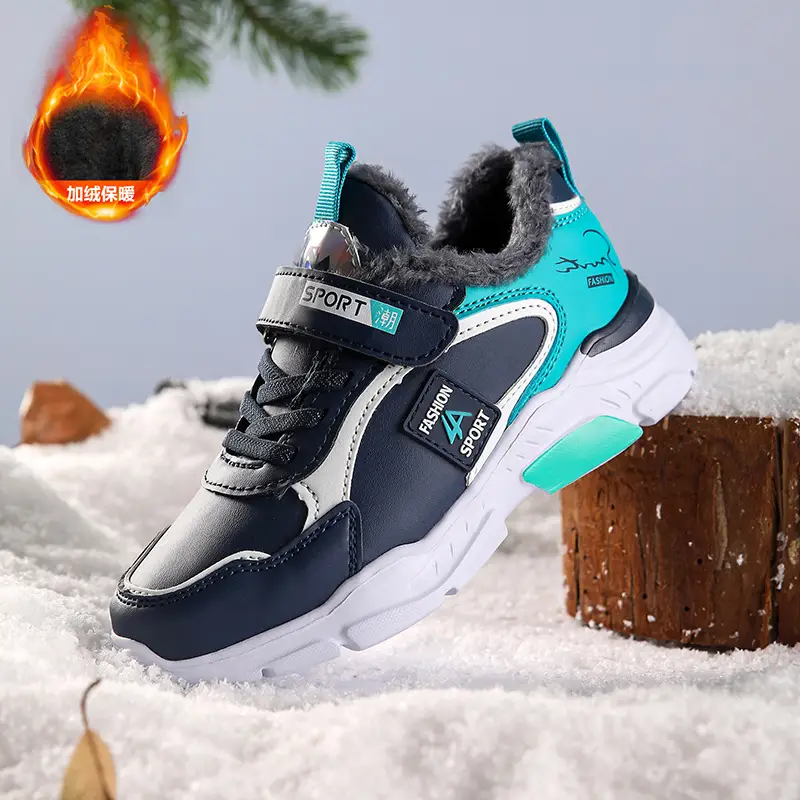 Kids Sports Shoes Blue Teal Mid School Casual - Image 5