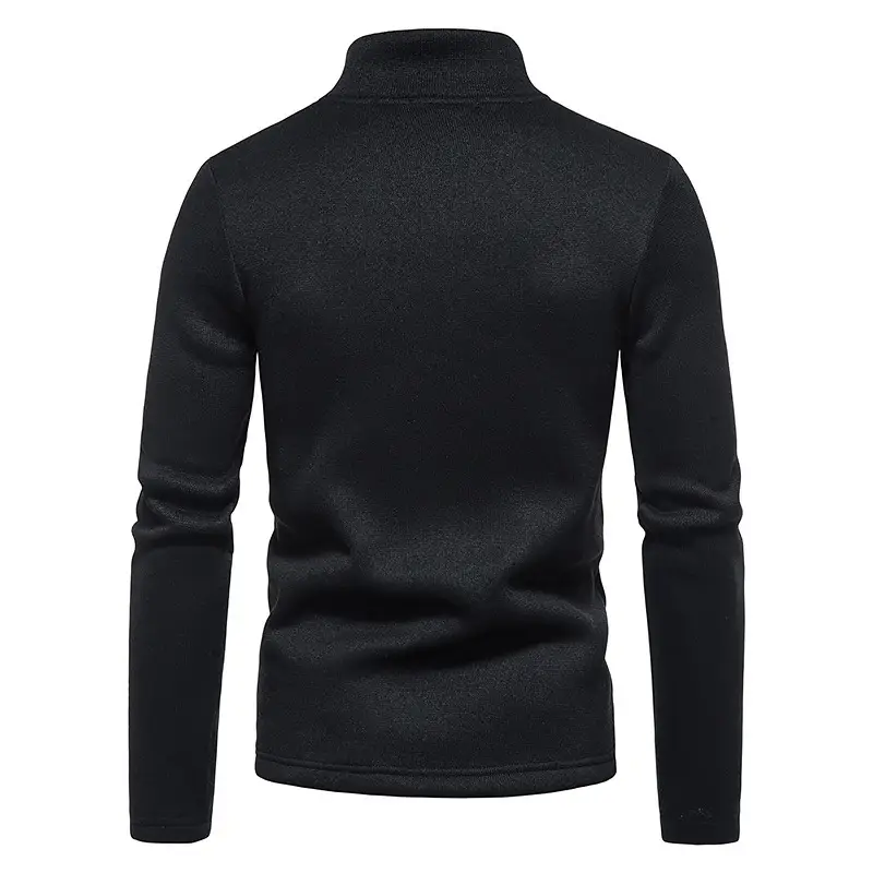 Men's 2022 Slim Fit Zipper Hoodie Black Grey Gray — feature 21