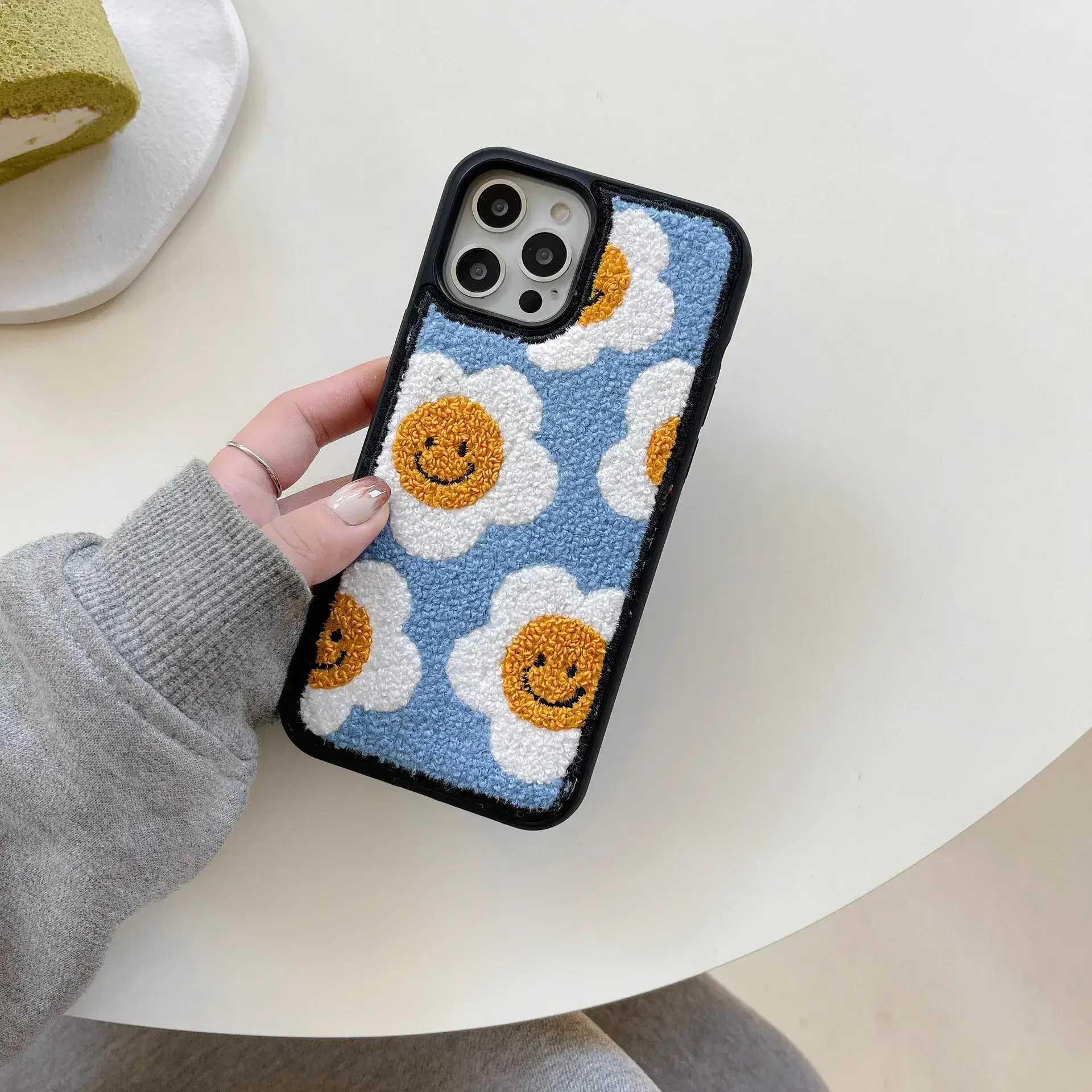 Autumn Winter Plush Sunflower iPhone 17 Pro Max Case - Image 2
