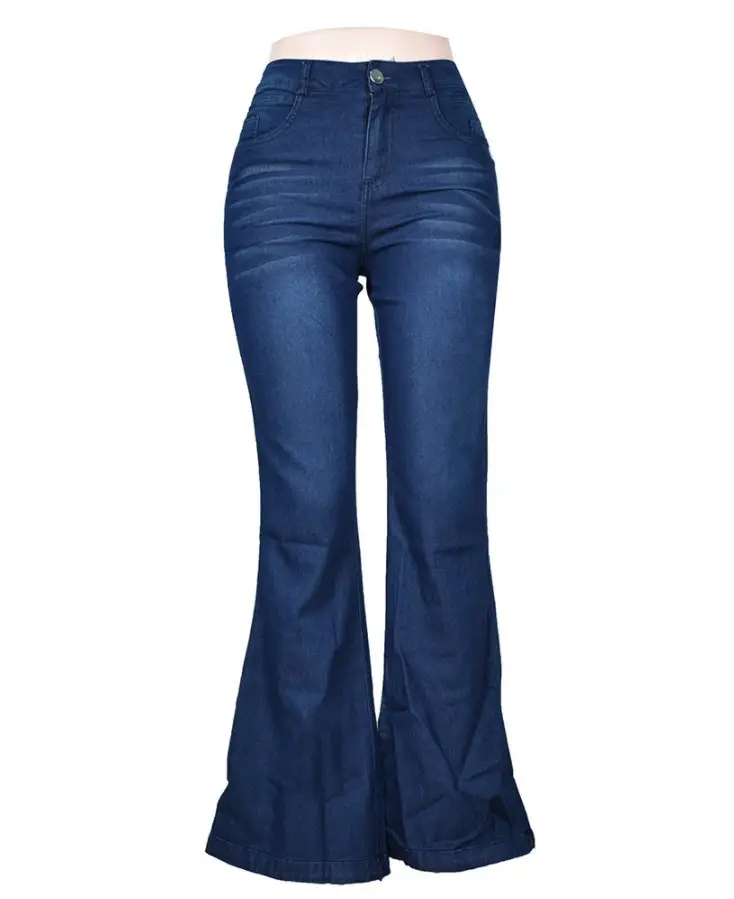 European American Thin Waist Wide Leg Jeans Women — feature 8