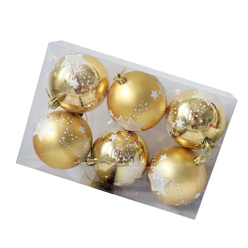 6CM Handmade Painted Christmas Balls Set - Image 6