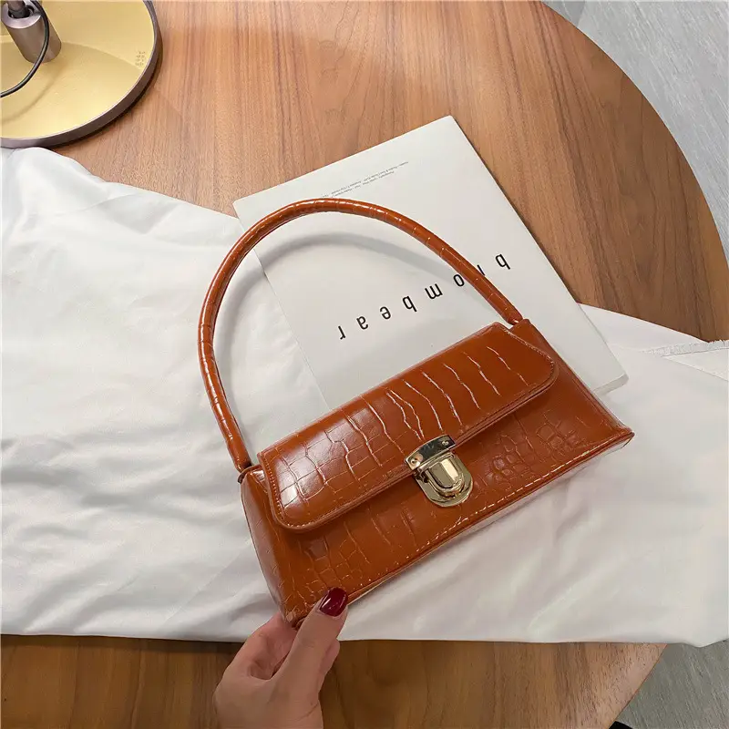 Women's Brown K-Style Shoulder Bag 2020 - Image 4
