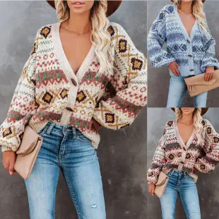 2025 Knitted V Neck Long Sleeve Ribbed Skirt Set — feature 15