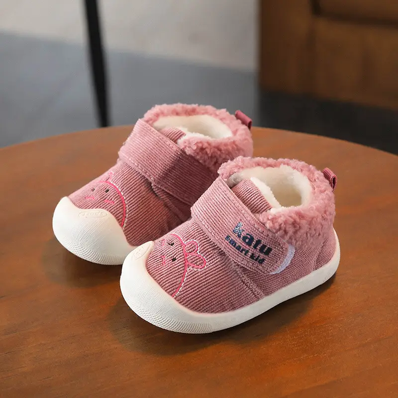 Wholesale Baby Shoes for 0-1 Years Thick Cotton Winter Comfort