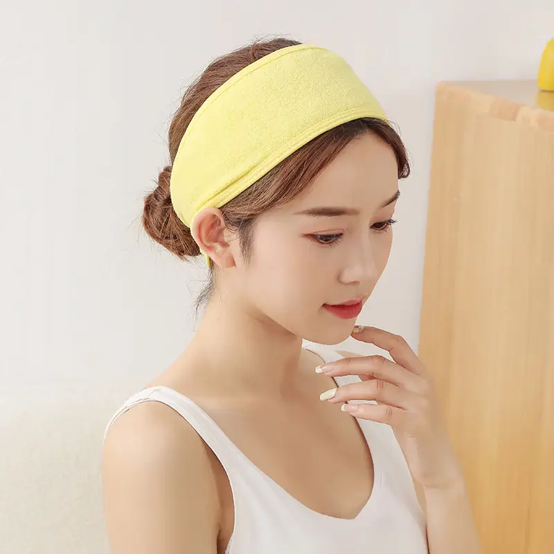 Women's Grey Velcro Hair Band for Sports Yoga & Makeup - Image 3