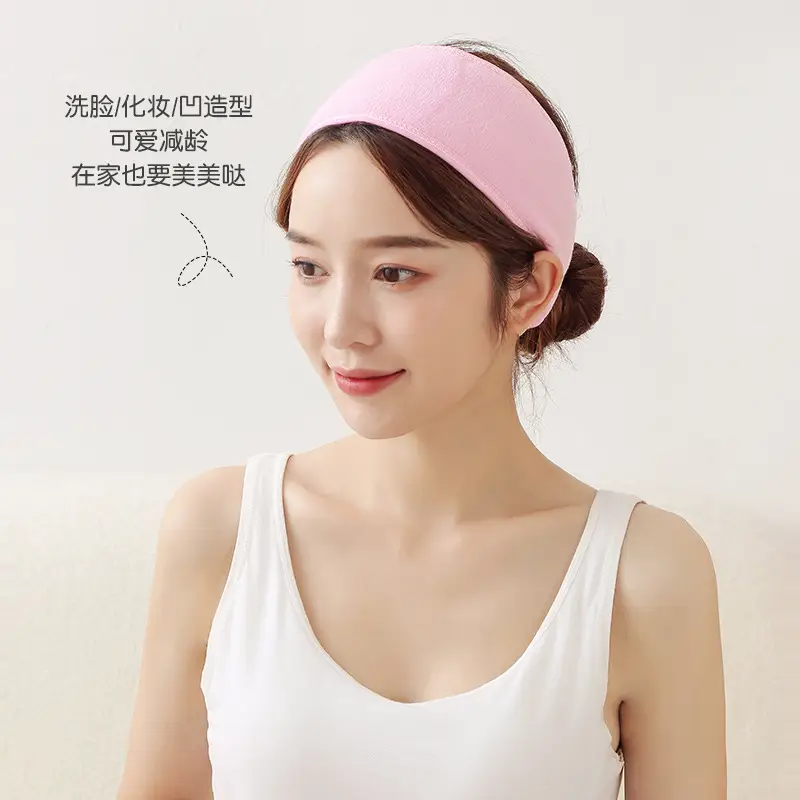 Women's Grey Velcro Hair Band for Sports Yoga & Makeup - Image 4