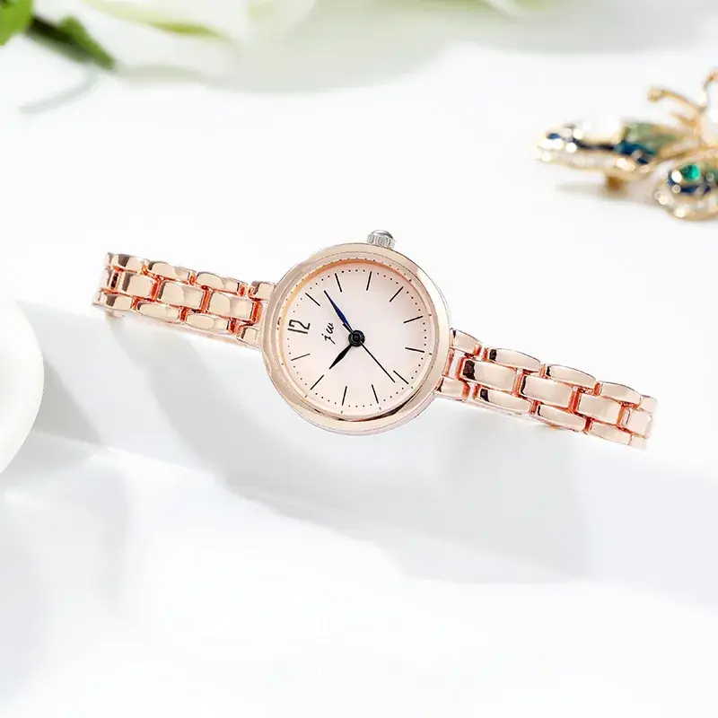Women's Silver Quartz Bracelet Watch for Girls - Image 2