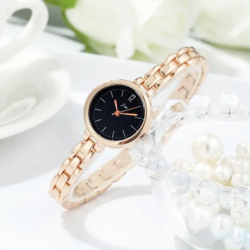 Women's Silver Quartz Bracelet Watch for Girls - Image 3
