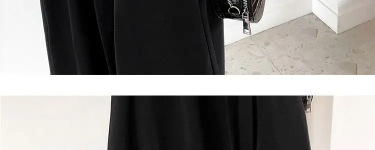 Black French Hepburn Style Long Dress for Women — feature 30