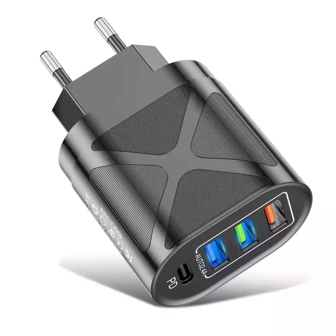 3 USB + PD Fast Charging Head White - Image 3