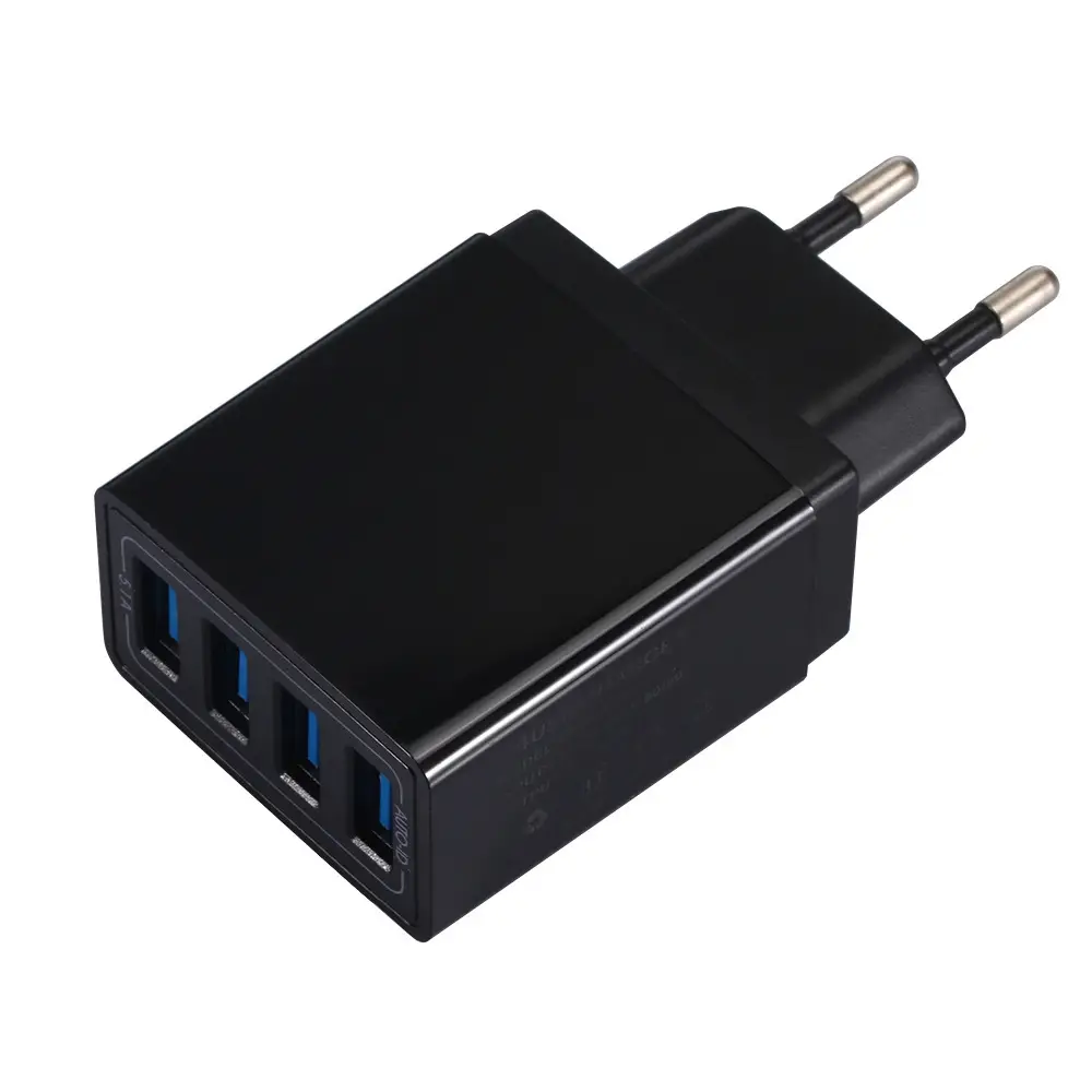 4 USB Type-C Mobile Phone Charger with 3 UK Plug