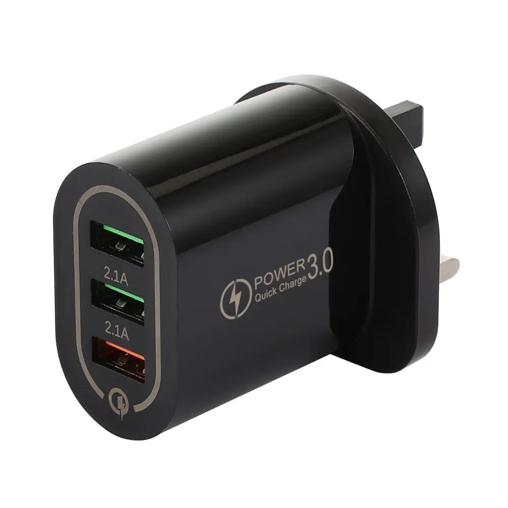 3A QC3.0 3USB Fast Charging Mobile Charger - Image 2