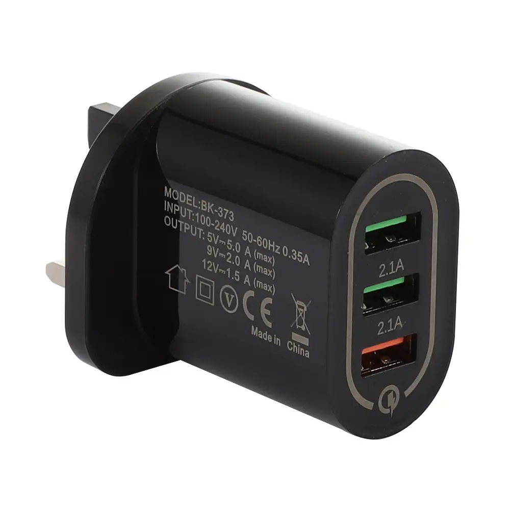 3A QC3.0 3USB Fast Charging Mobile Charger - Image 3