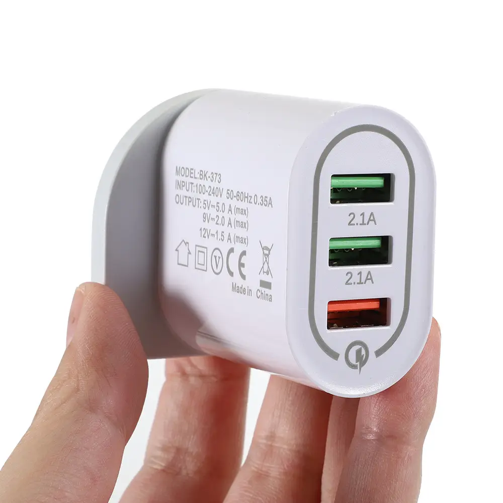3A QC3.0 3USB Fast Charging Mobile Charger - Image 5
