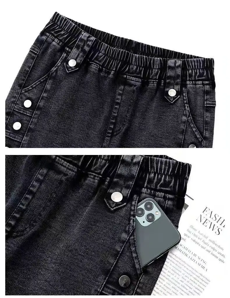 Stretch Slim Jeans Women Velvet High Waist Casual 2025 — feature 27