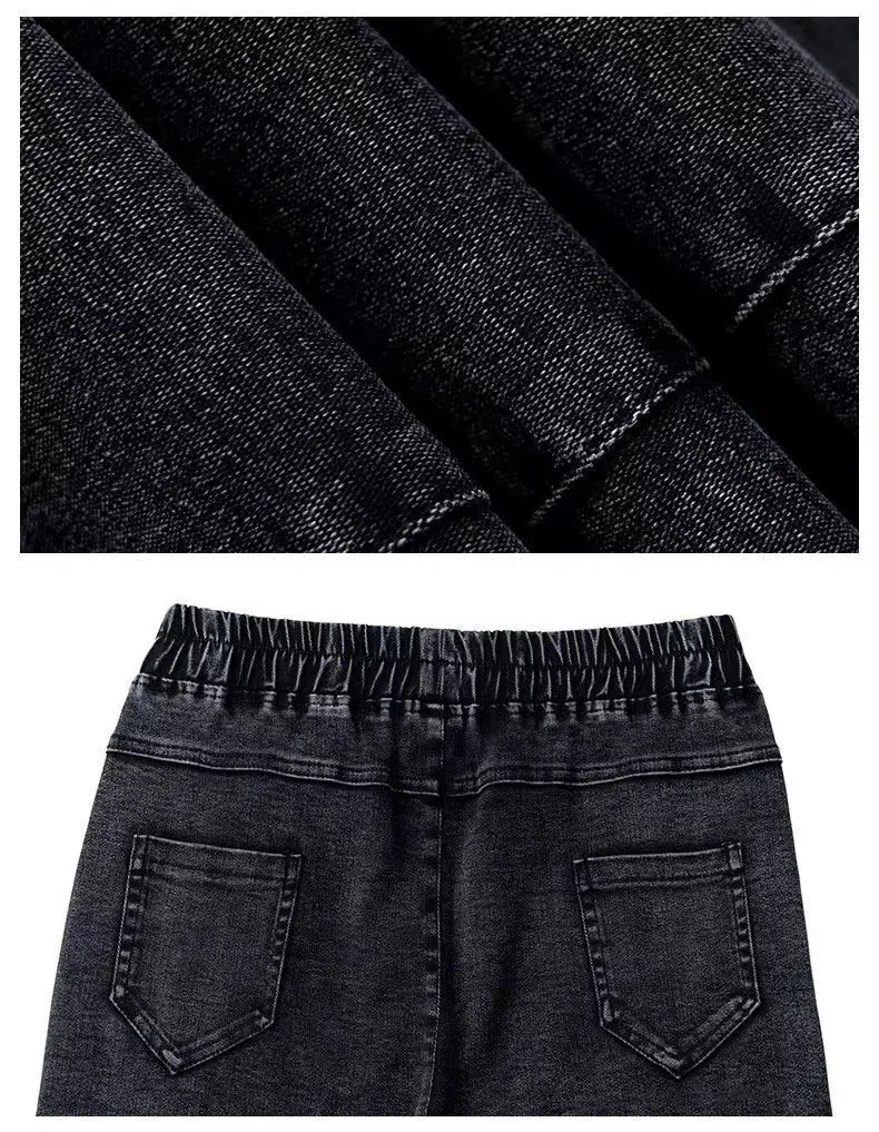 Stretch Slim Jeans Women Velvet High Waist Casual 2025 — feature 28